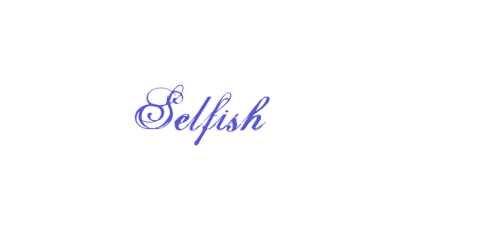 Selfish Font Download