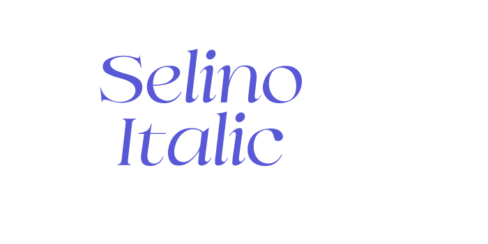 Selino Italic Font