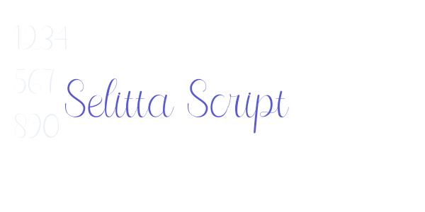 Selitta Script font free