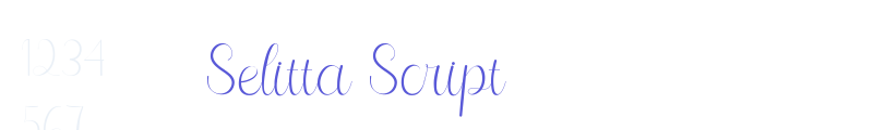 Selitta Script font