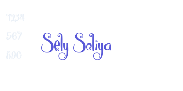 Sely Soliya font free