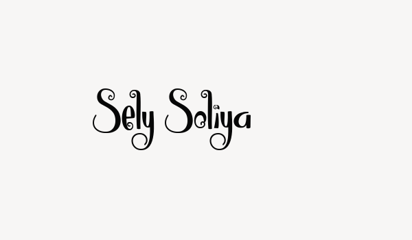 Sely Soliya Font