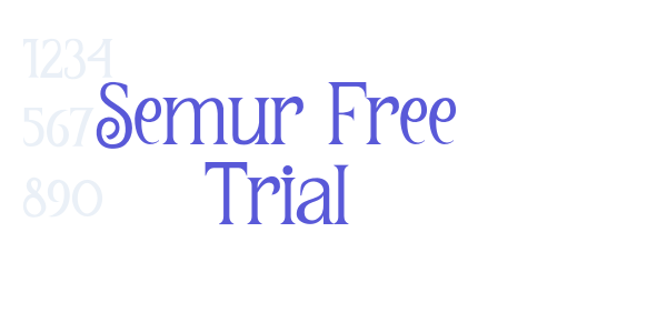 Semur Free Trial font free