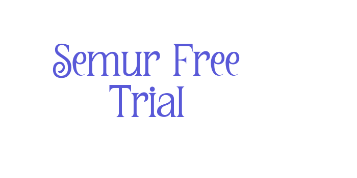 Semur Free Trial Font Download