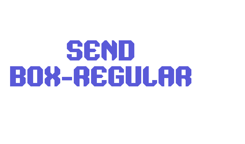 Send Box-Regular Font Download