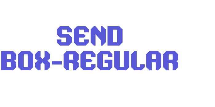 Send Box-Regular Font Download