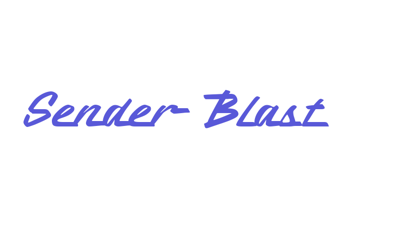 Sender Blast Font Download