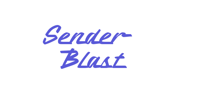 Sender Blast Font Download