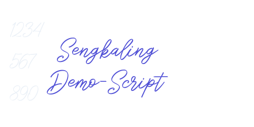 Sengkaling Demo-Script-font-download