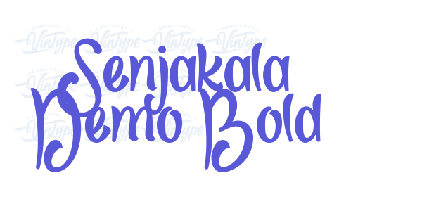 Senjakala Demo Bold font free