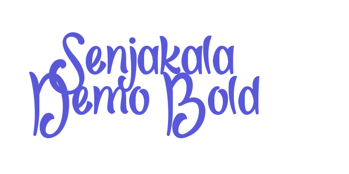 Senjakala Demo Bold Font Download