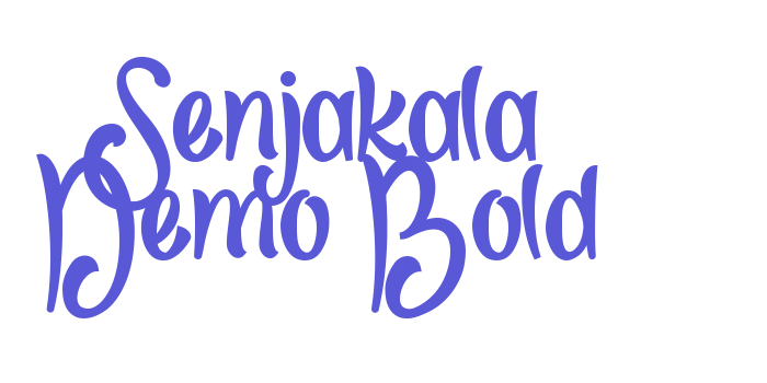 Senjakala Demo Bold Font