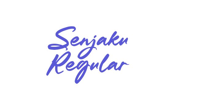 Senjaku Regular Font Download