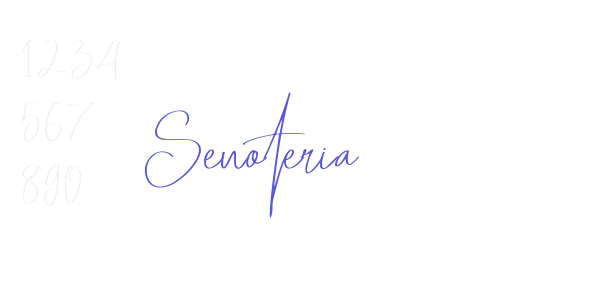 Senoteria font free