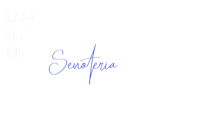 Senoteria font free