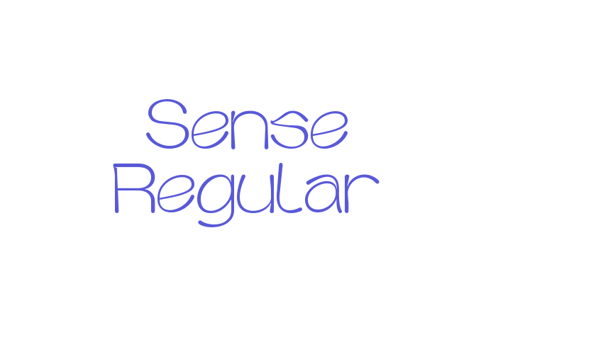 Sense Regular Font