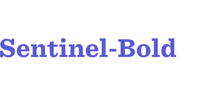 Sentinel-Bold Font Download