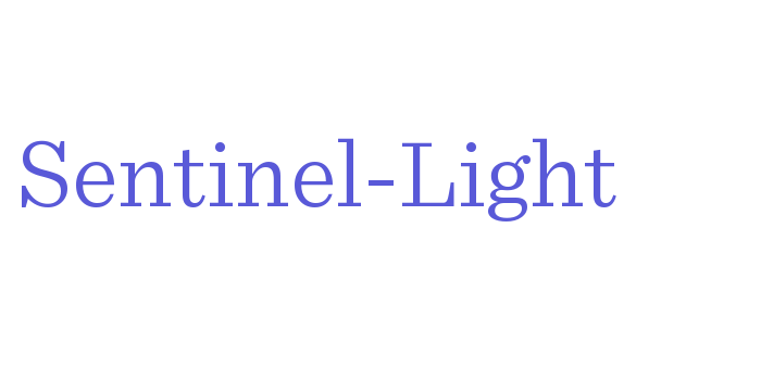 Sentinel-Light Font Download