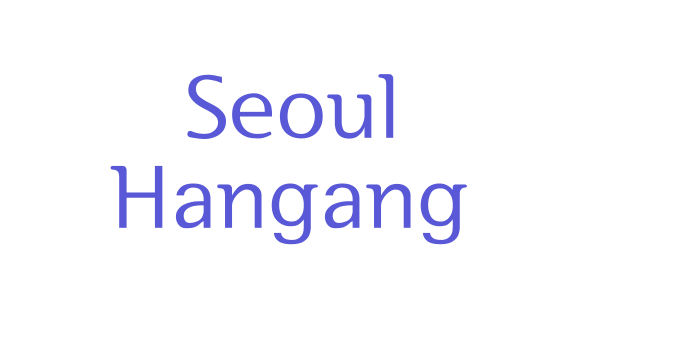 Seoul Hangang Font