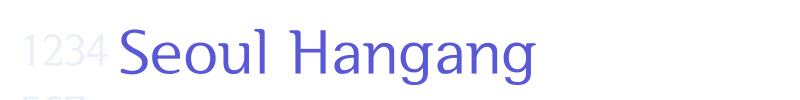 Seoul Hangang font