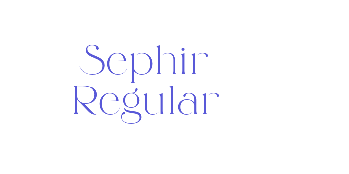 Download Sephir Regular Font