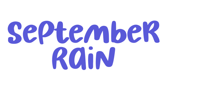 September Rain Font