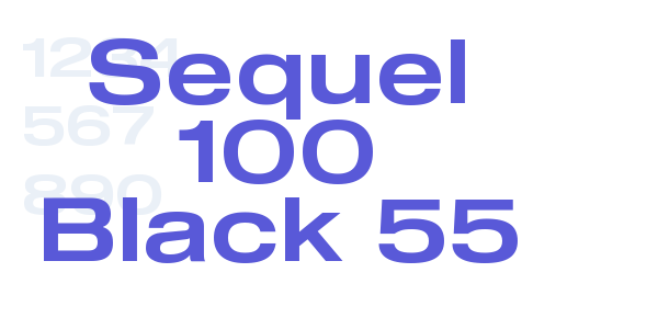 Sequel 100 Black 55 font free