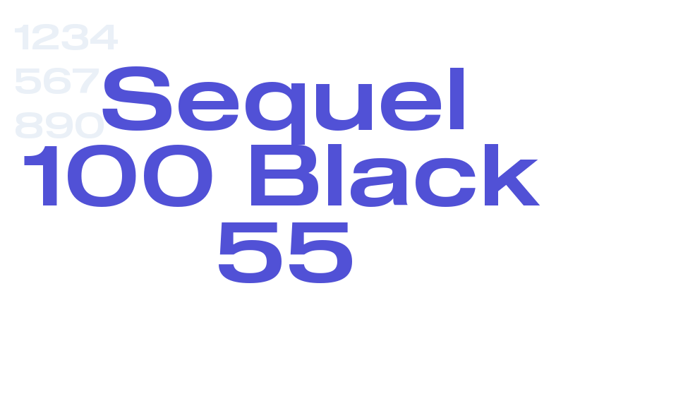 Sequel 100 Black 55-font-download