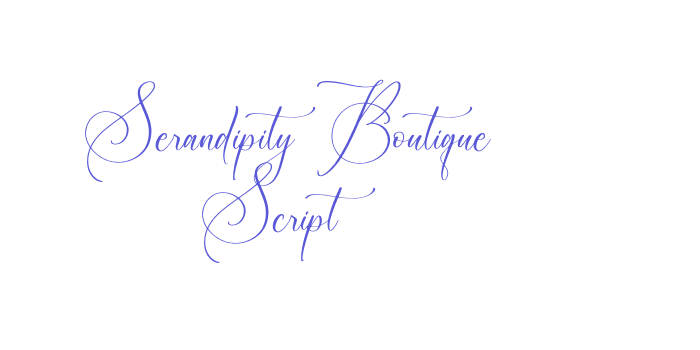 Serandipity Boutique Script Font Download