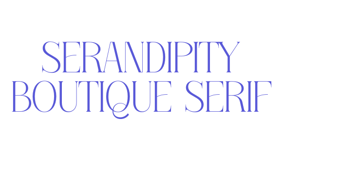 Serandipity Boutique Serif Font Download