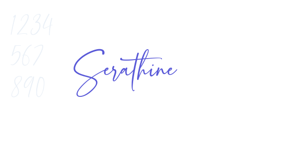 Serathine font