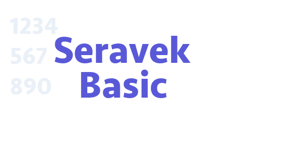 Seravek Basic font free