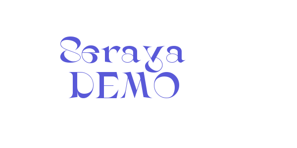 Seraya DEMO font free