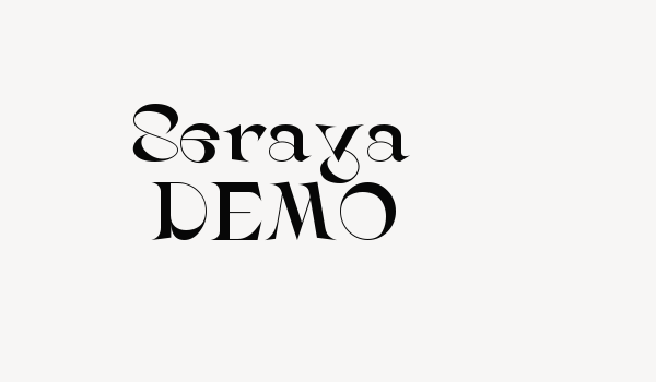 Seraya DEMO Font