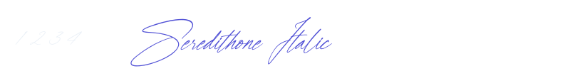 Seredithone Italic