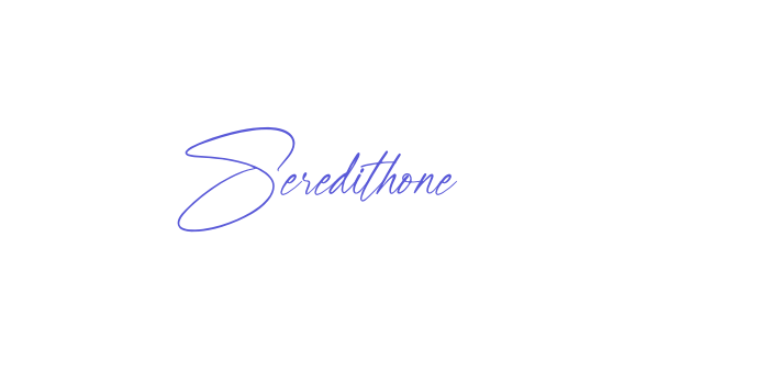 Seredithone Font