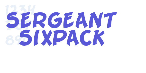 Sergeant SixPack font free