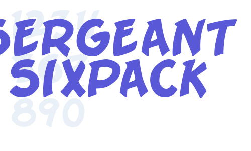 Sergeant SixPack Font Download