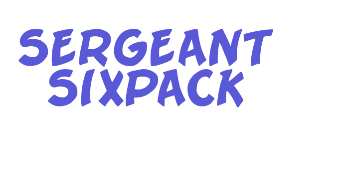 Sergeant SixPack Font Download