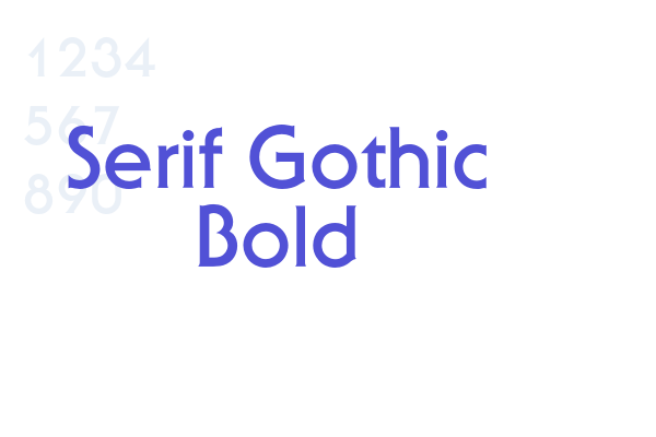 Serif Gothic Bold