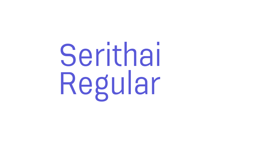 Serithai Regular Font Download