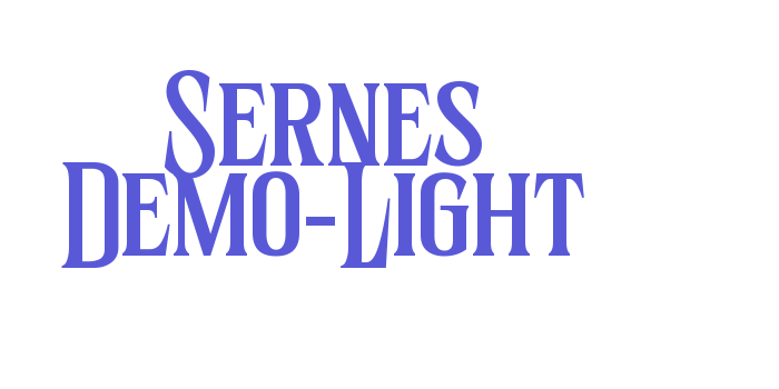 Sernes Demo-Light Font Download