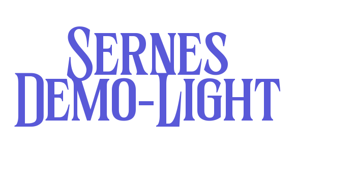 Sernes Demo-Light Font