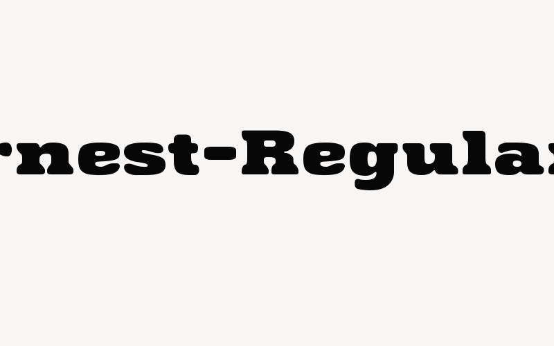 Sernest-Regular Font