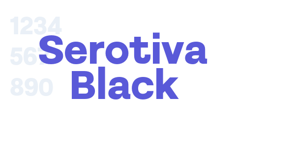 Serotiva Black font free