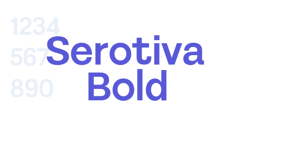 Serotiva Bold font free