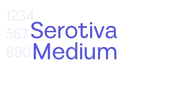 Serotiva Medium font free