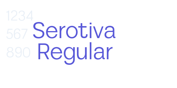 Serotiva Regular font free