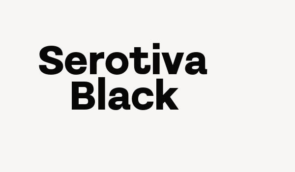 Serotiva Black Font