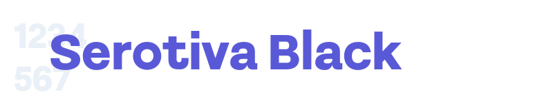 Serotiva Black-related font